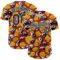 Custom Red Black-White 3D Pattern Design Funny Cartoon Emoji Smile Face And Yin Yang Authentic Baseball Jersey