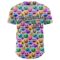 Custom White Black 3D Pattern Design Funny Cartoon Emoji Face Authentic Baseball Jersey