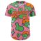 Custom Medium Pink Bay Orange-Purple 3D Pattern Design Funny Cartoon Kid Authentic Baseball Jersey