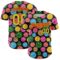 Custom Black Neon Green-Fire Red 3D Pattern Design Funny Cartoon Emoji Smile Face Authentic Baseball Jersey