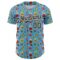 Custom Sky Blue Black-White 3D Pattern Design Funny Cartoon Emoji Authentic Baseball Jersey