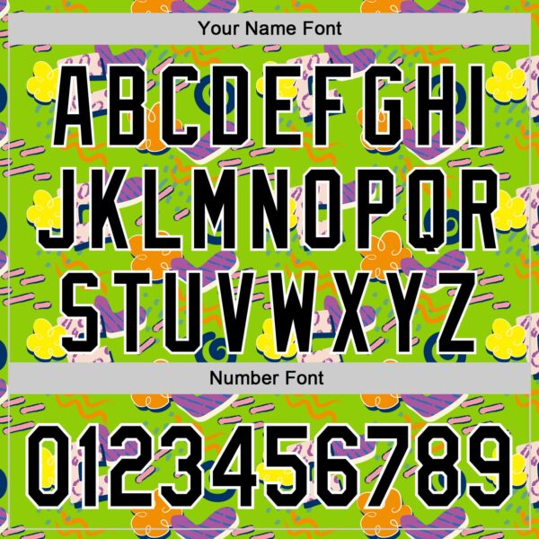 Custom Neon Green Black-White 3D Pattern Design Funny Cartoon Cloud Rain Authentic Baseball Jersey