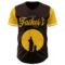 Custom Brown Yellow 3D Pattern Design Father's Day Family Love Authentic Baseball Jersey