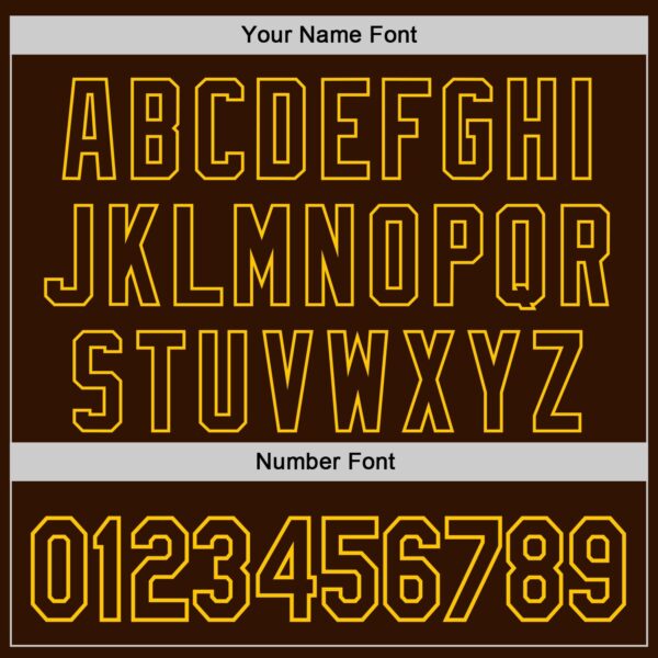 Custom Brown Yellow 3D Pattern Design Father's Day Family Love Authentic Baseball Jersey