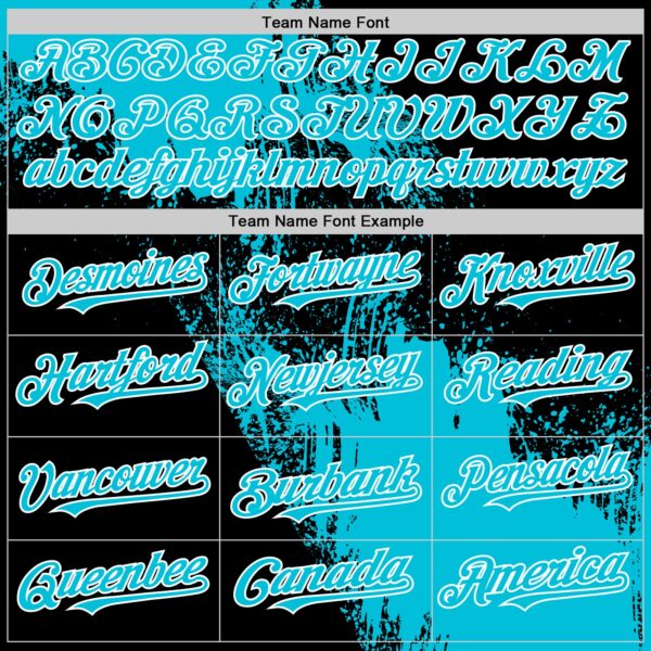 Custom Lakes Blue Black-White 3D Pattern Design Abstract Brush Stroke Authentic Baseball Jersey