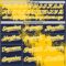 Custom Yellow Navy-White 3D Pattern Design Abstract Brush Stroke Authentic Baseball Jersey