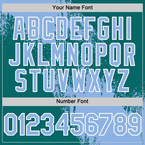 Custom Light Blue Teal-White 3D Pattern Design Abstract Brush Stroke Authentic Baseball Jersey