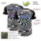 Custom Black Purple-Ice Blue 3D Pattern Design Rave Psychedelic Fluid Art Authentic Baseball Jersey