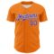 Custom Bay Orange Purple-White 3D Pattern Design Rave Psychedelic Neon Fluid Art Authentic Baseball Jersey