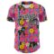 Custom Hot Pink Black-White 3D Pattern Design Rave Psychedelic Geometry Authentic Baseball Jersey
