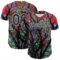 Custom Black White 3D Pattern Design Rave Psychedelic Tree Authentic Baseball Jersey