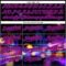 Custom Black Dark Purple-Hot Pink 3D Pattern Design Rave Psychedelic City Neon Authentic Baseball Jersey
