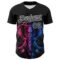 Custom Black White 3D Pattern Design Rave Psychedelic Elephant Authentic Baseball Jersey