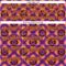 Custom Purple Bay Orange-Dark Purple 3D Pattern Design Rave Psychedelic Flower Authentic Baseball Jersey