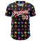 Custom Black White-Red 3D Pattern Design Splash Authentic Baseball Jersey