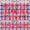 Custom White Fire Red-Royal 3D Pattern Design Patriotic American Symbol Plaid Authentic Baseball Jersey