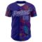 Custom Dark Purple White 3D Pattern Design Patriotic American Spirit Firework Authentic Baseball Jersey