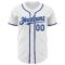 Custom White Royal 3D Pattern Design Patriotic American Symbol Statue of Liberty Authentic Baseball Jersey