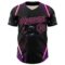 Custom Blue Black-Pink 3D Pattern Design Outer Space Light Swords Authentic Baseball Jersey