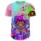 Custom Purple Medium Pink-Ice Blue 3D Pattern Design Trippy Magic Mushrooms Acid Authentic Baseball Jersey
