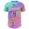 Custom Purple Medium Pink-Ice Blue 3D Pattern Design Trippy Smiley Face Acid Authentic Baseball Jersey