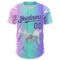 Custom Blue Purple-Ice Blue 3D Pattern Design Trippy Acid Butterfly Authentic Baseball Jersey