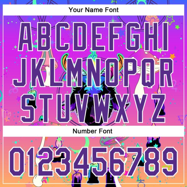 Custom Purple White 3D Pattern Design Trippy Magic Mushrooms Devil Authentic Baseball Jersey