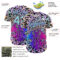 Custom Purple Ice Blue 3D Pattern Design Trippy Magic Mushrooms Devil Authentic Baseball Jersey