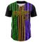 Custom Black Gold 3D Pattern Design Mardi Gras Shrove Tuesday Authentic Baseball Jersey