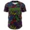 Custom Purple Black-Aurora Green 3D Pattern Design Mardi Gras Shrove Tuesday Authentic Baseball Jersey