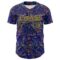 Custom Dark Purple Light Yellow 3D Pattern Design Mardi Gras Shrove Tuesday Authentic Baseball Jersey