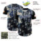 Custom Black Navy-White 3D Pattern Design Burner Costumes Grungy Authentic Baseball Jersey