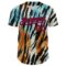 Custom Black Red-Royal 3D Pattern Design Burner Costumes Zebra Print Authentic Baseball Jersey