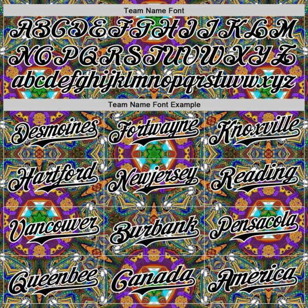 Custom Green Black-White 3D Pattern Design Burner Costumes Geometric Shape Authentic Baseball Jersey