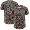 Custom Green Black-White 3D Pattern Design Burner Costumes Geometric Shape Authentic Baseball Jersey