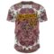 Custom White Brown Red-Yellow 3D Pattern Design Burner Costumes Exotic Authentic Baseball Jersey