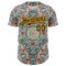 Custom Green Brown-Yellow 3D Pattern Design Burner Costumes Exotic Authentic Baseball Jersey