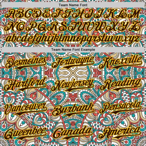 Custom Green Brown-Yellow 3D Pattern Design Burner Costumes Exotic Authentic Baseball Jersey