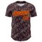 Custom Brown Red-Gold 3D Pattern Design Burner Costumes Paisley Bandana Authentic Baseball Jersey