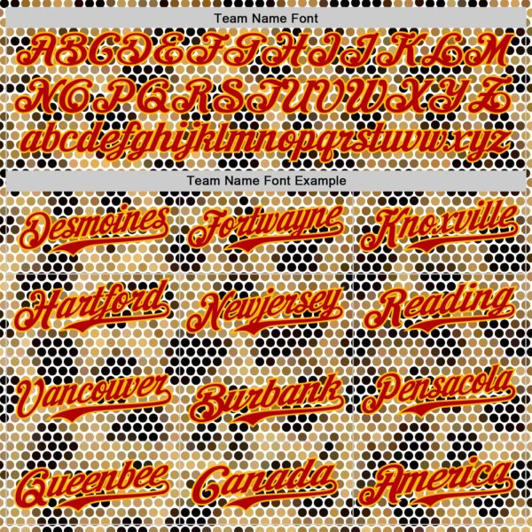 Custom Cream Red-Gold 3D Pattern Design Burner Costumes Leopard Mosaic Authentic Baseball Jersey