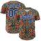 Custom Orange Royal-White 3D Pattern Design Burner Costumes Exotic Authentic Baseball Jersey