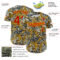 Custom Black Red-Yellow 3D Pattern Design Rave Party Tattoos Disco Authentic Baseball Jersey
