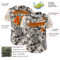 Custom White Orange Black-Yellow 3D Pattern Design Rave Party Vintage Cash Money Authentic Baseball Jersey
