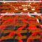 Custom White Orange Black-Yellow 3D Pattern Design Rave Party Flame Lava Authentic Baseball Jersey