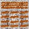 Custom White Orange Black-Yellow 3D Pattern Design Rave Party Animal Zebra Print Authentic Baseball Jersey