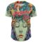 Custom Green Red-White 3D Pattern Design Rave Party Trippy Magic Mushroom Authentic Baseball Jersey