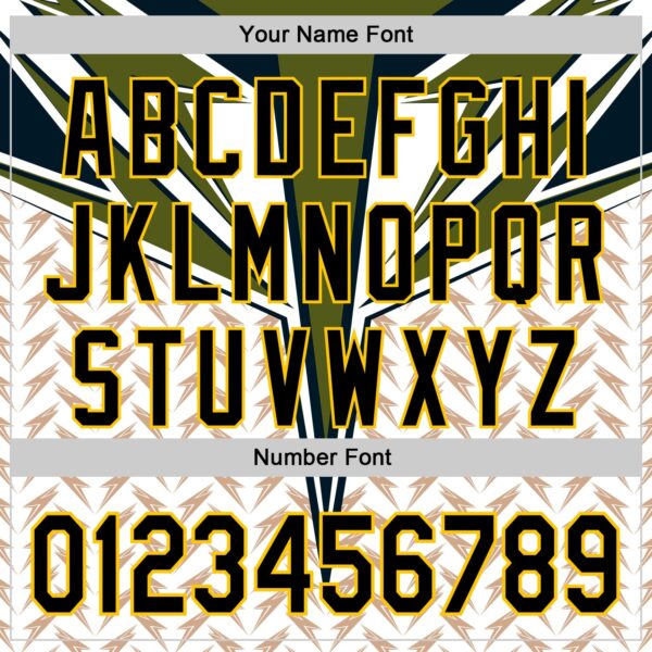 Custom White Black-Yellow 3D Pattern Design Burner Costumes Lightning Authentic Baseball Jersey