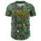 Custom Kelly Green Black-Yellow 3D Pattern Design Burner Costumes Paisley Bandana Authentic Baseball Jersey
