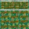 Custom Kelly Green Black-Yellow 3D Pattern Design Burner Costumes Paisley Bandana Authentic Baseball Jersey