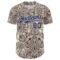 Custom Cream Navy-White 3D Pattern Design Burner Costumes Paisley Bandana Authentic Baseball Jersey